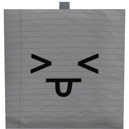 Silly Sticky Note Face