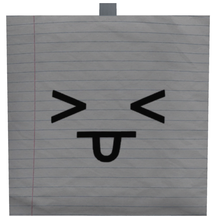 Silly Sticky Note Face