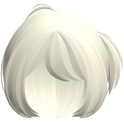 ♡﹒cute short fluffy layered hair in light blonde Roblox item
