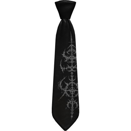 Black Cybersigilism Tie 1.0