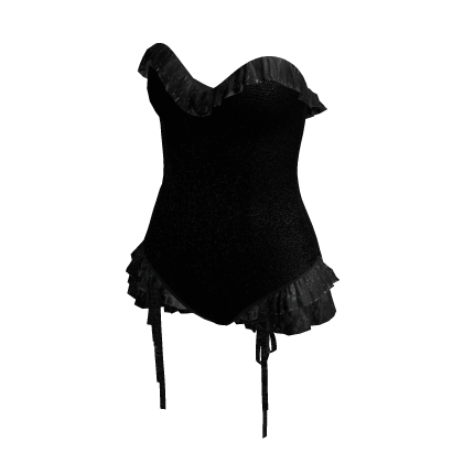 Black Classic Lace Bodysuit