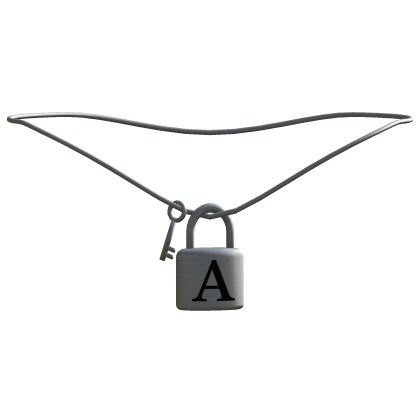 1.0 Silver Key Lock Initial - A