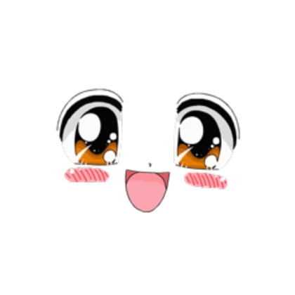 Blushing anime face