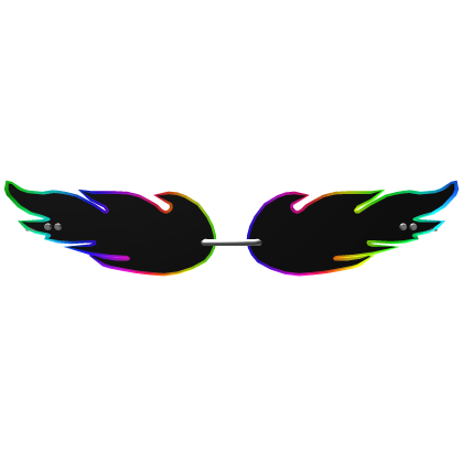 Cartoony Rainbow Flame Sunglasses