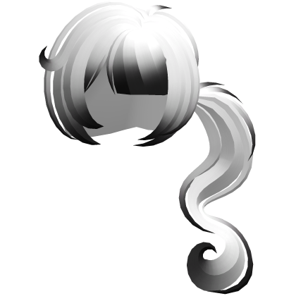 dolly moe long swirly ponytail white black