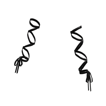 Black Arm Ribbons with Bow