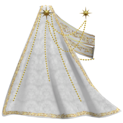 1.0 Royal sash with cape - white/gold thumbnail
