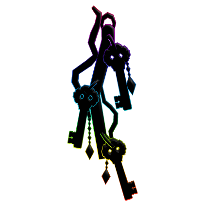 Rainbow Neon Keys