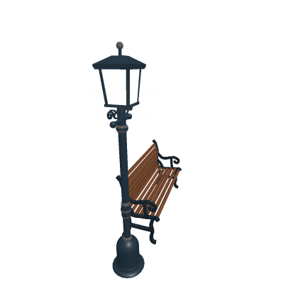 Generic park bench with stree light remake.