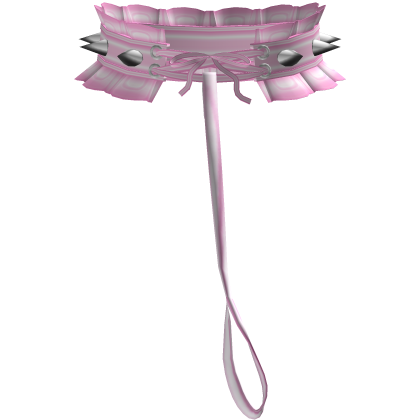 ,, 🖤. 3.0 spiked collar w leash in pink