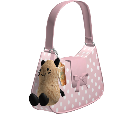 Halloween Cute Cat Polka Dot Pink Bag