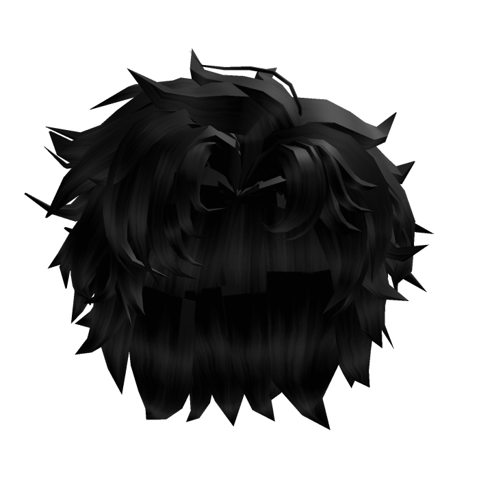 Messy Fluffy Black Mafia Male Hair