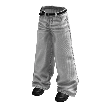 White Bootcut Denim Jeans