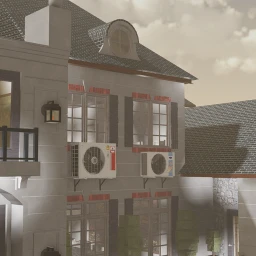 Modern House With Air conditioners V.4 icon