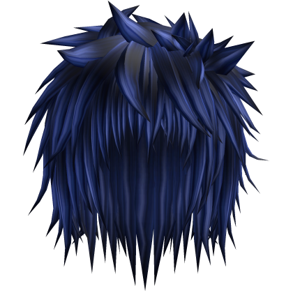 blue emo spiky messy vampire punk anime boy hair