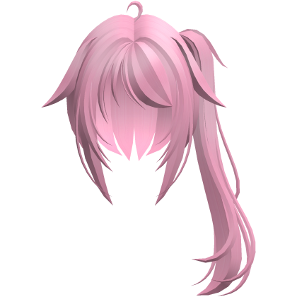 moe vkei emo messy ponytails w tufts hot pink