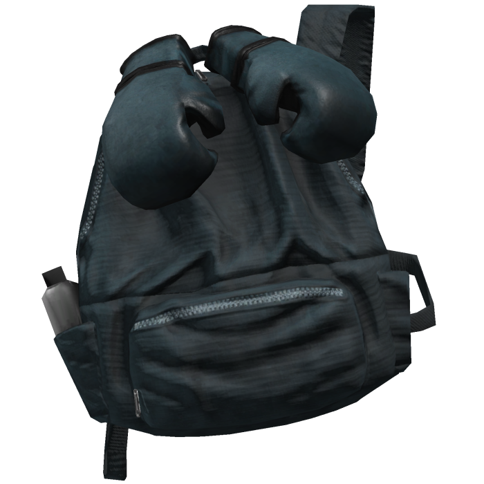 Blue Boxing Glove Grunge Backpack 1.0