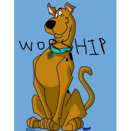 Worship king Scooby at the castle / meeting place