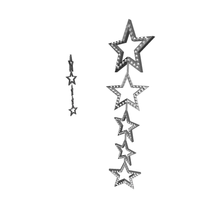 Super Star Earrings Silver Roblox item thumbnail