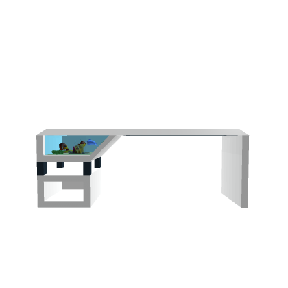 Modern Desk W/ RGB Backlights & Fish Tank
