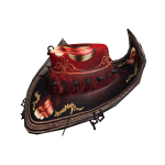 Mourning Nightshade Outlaw Hat (Emperor Red Gold)