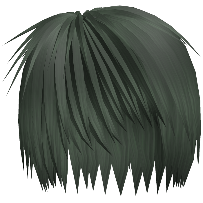 Emo Razor Cut Layered Hair (Dark Green)