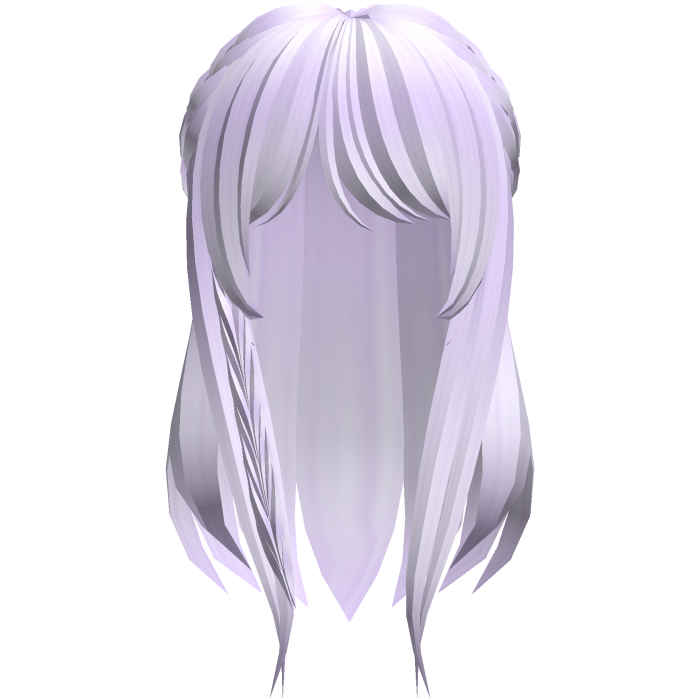 sweet long moe hair in purple