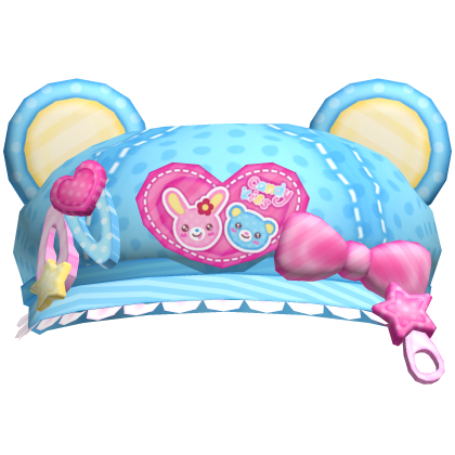 Cute Kawaii Blue Popo Bear Mezzo Piano Beret