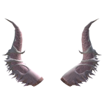 Pastel Pink White Demonic Horns