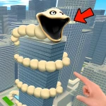 Scary Worm Tower Go Up Roblox game thumbnail