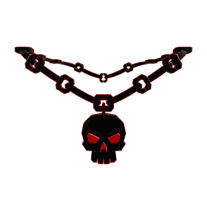 Sinister Neon Red Skully Chain