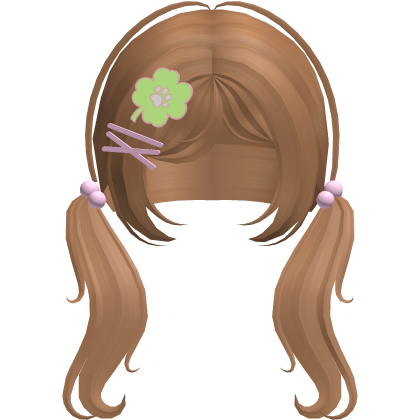 ♡ Push Becky pigtails in Chestnut Brown Roblox item