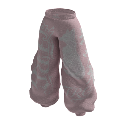 Baggy Pants Pink Y2K TRG Staff