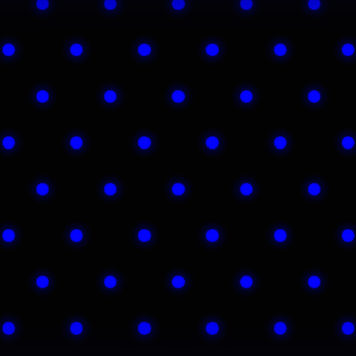 Blue Glowing Polka Dots