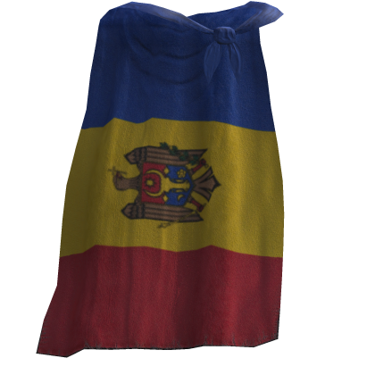 Moldova Flag Cape