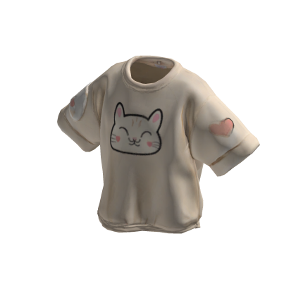💕Happy Happy White Cat Sweat shirt [PBR]