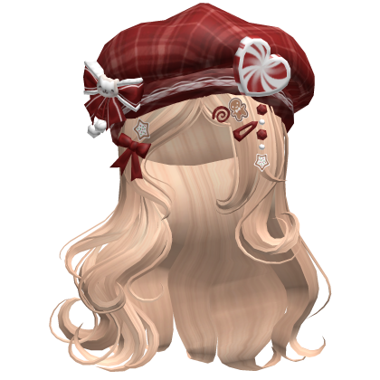 ♡ Christmas Swirls w/ Beret (Blonde)