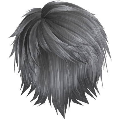 grey emo hair