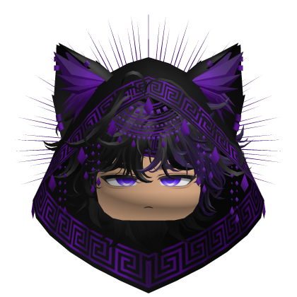 Egyptian Mullet w/ Divine Purple Black Hood