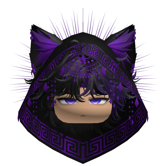 Egyptian Mullet w/ Divine Purple Black Hood