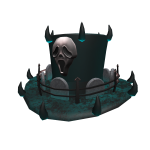 Blue Scary Spiked Top Hat