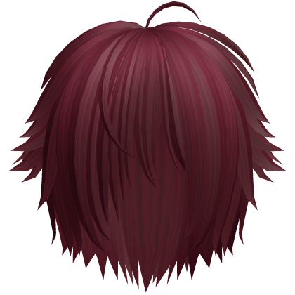 y2k Vkei Chill Boy Hair Burgundy Roblox item