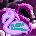Purple Flamingos!