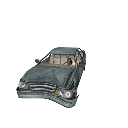 Crashed Car & Walker
