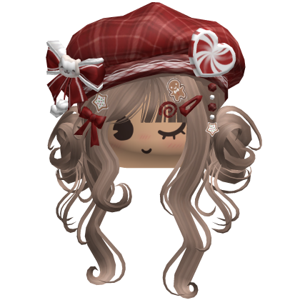 ♡ Christmas Swirly Wispy Buns (Brown)
