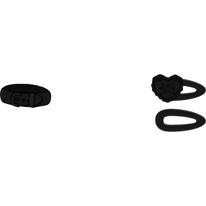 Pet Collar Animal Ear Love Heart Hair Clip Black Roblox item