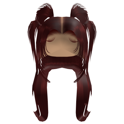 Y2K Spiky Hair [Dark Red] Roblox item