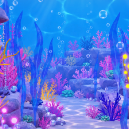 Mermaid Underwater Cute Background 🧜‍♀️ 🐠
