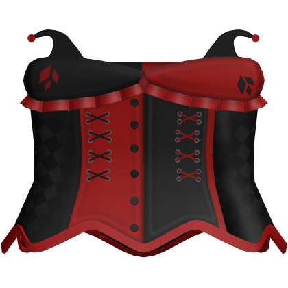 Cute Harlequin Jester Clown Red + Black Dress