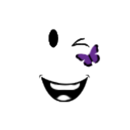 Purple Butterfly Smile Decal Roblox decal